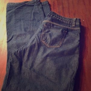 Wide leg Woman Within Jeans